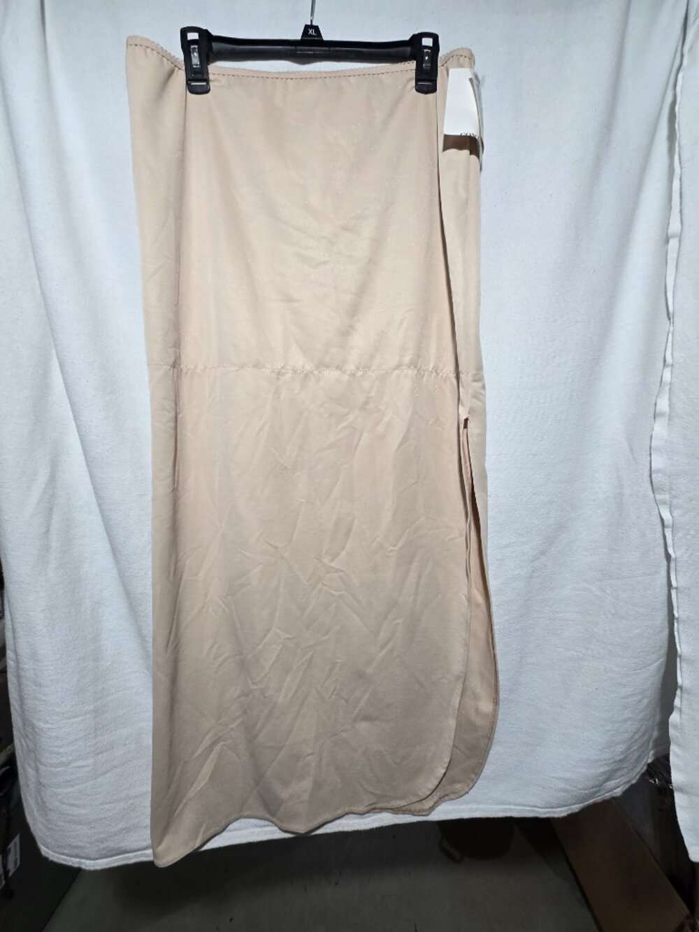 David's Bridal Dominique Full Length Control Slip Skirt Size XL Nude Shapewear